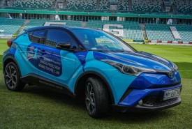 Toyota C-HR na stadionie Legii